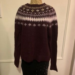 Beaded J Crean Sweater